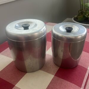 Set of 2  vintage West Bend canister set